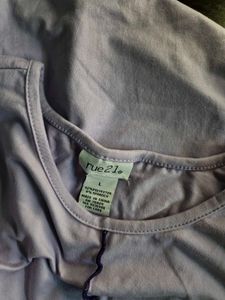 Lilac Lettuce Hem Top