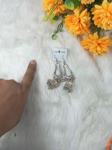 multi designer antic  lock silk handmade earrings