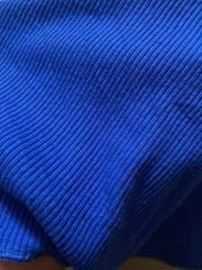 Blue Ribbed Tank Top