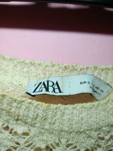 Zara Knit Lace Top