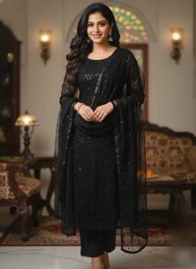 ⚫Chickenkari Elegant Black Kurta Set