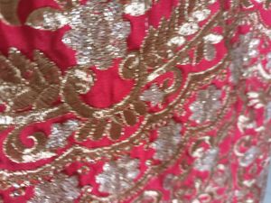 Stunning Red &amp; Gold Embroidered Anarkali Suit