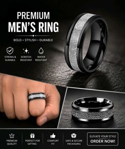 Premium Men's Meteorite Ring