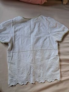 White Eyelet Blouse