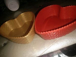 Heart Shaped Baskets - Set of 2