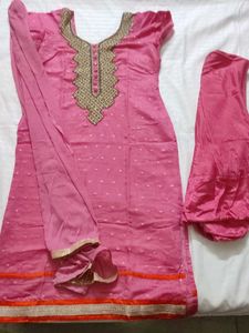 Pink Embroidered Salwar Suit