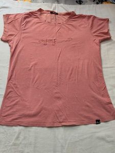 Cute Pink "enjoy" Graphic T-Shirt