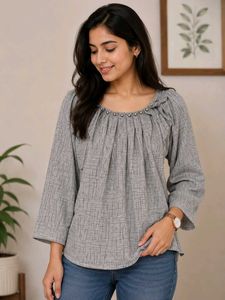 Elegant Printed Blouse