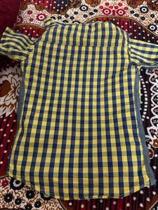 Navy Blue / Yellow Stylish Shirt