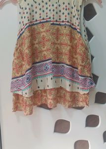Beige Bohemian Tank Top
