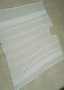 Elegant White Chikankari Kaftan