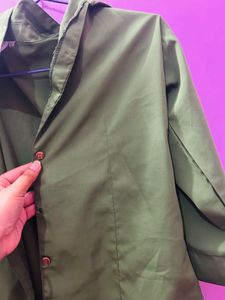 Olive Green Button-Up Shirt