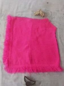 💯SALE Pink Patterned Poncho