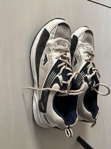 White &amp; Navy Athletic sports  Shoes