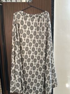 White Shimmer Long Skirt