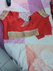 Beautiful ❤️ Saree With Blouse Paticot