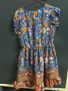 Boho Floral Mini Dress