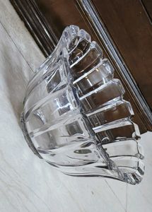 Crystal Glass Heavy Hostess Bowl
