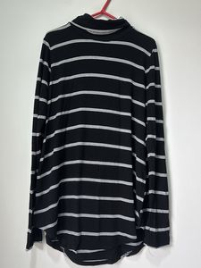 Striped Turtleneck Long Sleeve Top
