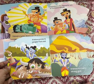 Set of 4 hardbound cut out books (3-5 year olds)