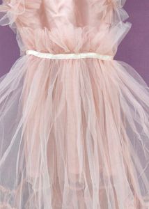 Adorable Pink Tulle Ruffle Dress two in one