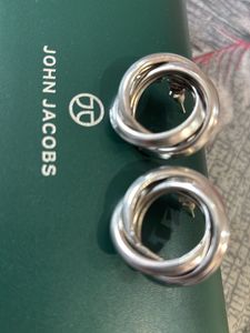silver ear hoops
