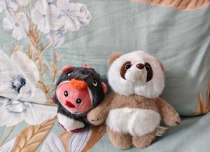 Plush Toy  - Panda &amp; Animal 2 pic combo