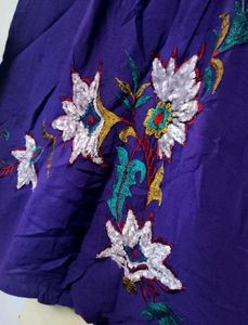 Embroidered Purple Top 💜