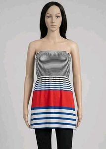 Strapless Striped Sundress