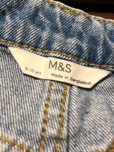 M&amp;S Light Wash Wide Leg Jeans