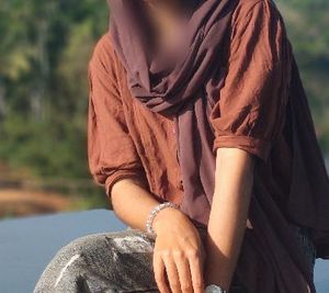 Brown Button-Up Top with Pocket Detail