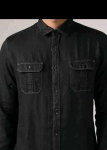 Men's Dark Denim Shirt