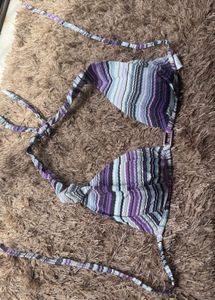 Striped Bikini Top