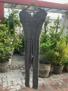 Ribbed Jumpsuit with Pockets