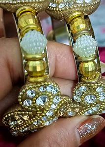 Vintage Gold &amp; Crystal Bangles