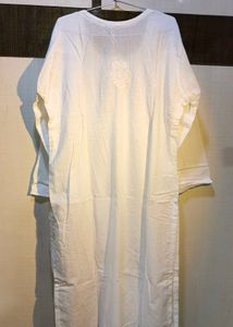 Pure Cotton White Chikankari Kurta