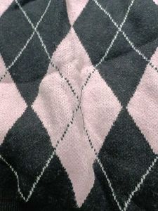 Argyle Knit Sweater Vest