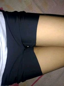 Seamless Black  shorts  underdress