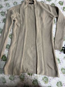 Ribbed Longline Cardigan
