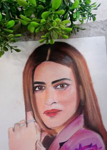 Kriti Sanon Painting Draw Handmade Work