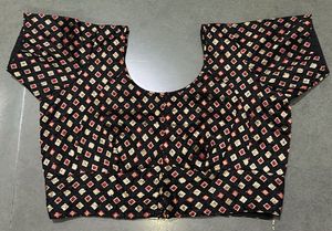Embroidered Diamond Pattern Blouse
