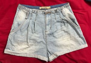 Light Wash Denim Shorts