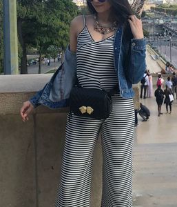 Striped  Jumpsuit