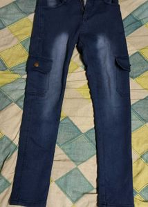 Blue Cargo Jeans | Waist 30 | Casual Utility Style