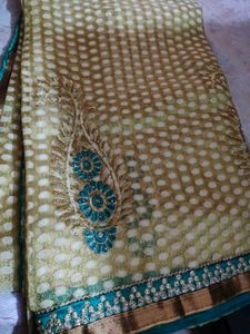 Elegant Embroidered Saree