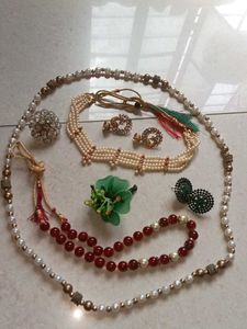 Pearl and Beads Jewellery Set