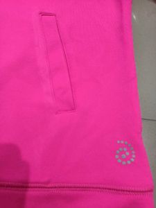 Unisex Pink Track Jacket Size L (Fit XL Too)