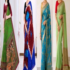 4 Set Sarees For Women