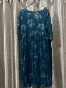 Embroidered Blue Kurta