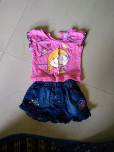 Kids T Shirt &amp; Skirt